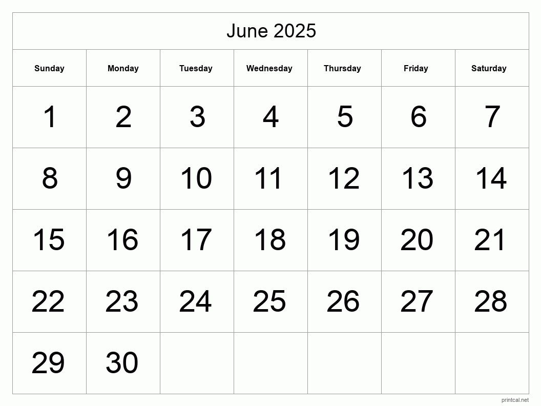 Printable june calendar free printable calendars
