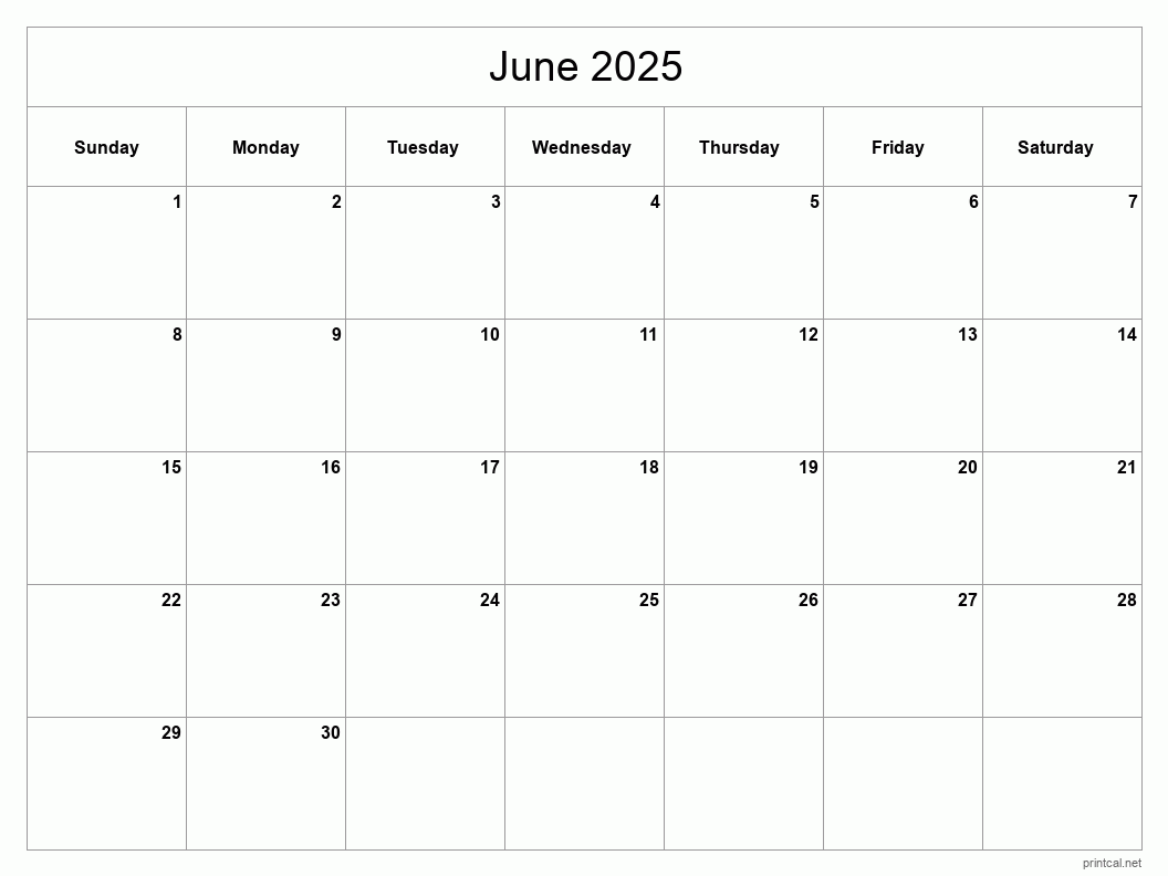 Printable june calendar free printable calendars