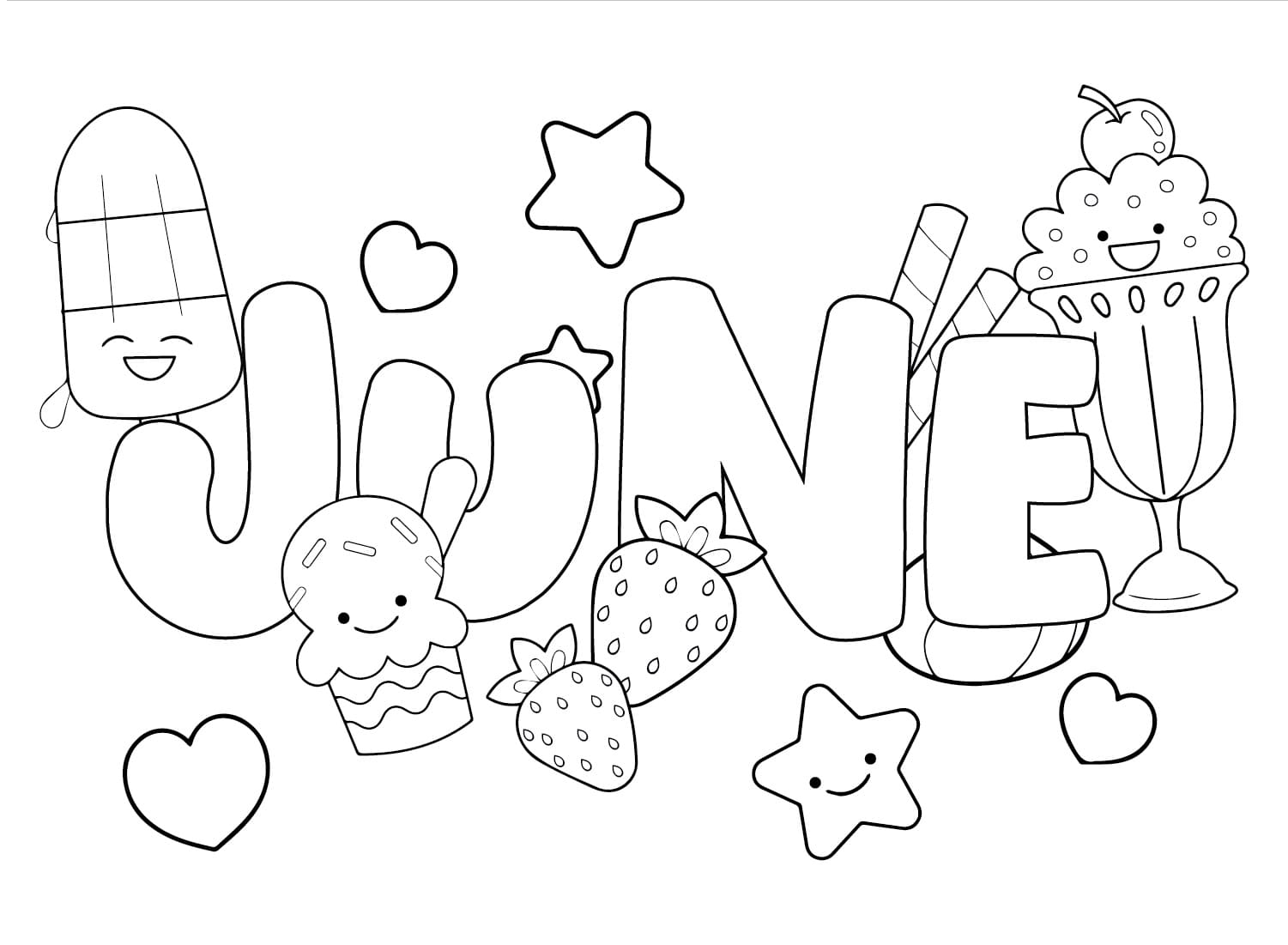June coloring pages