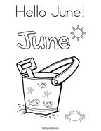 June coloring pages