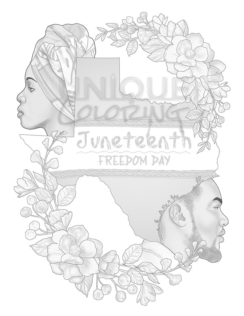 Juneteenth â unique coloring