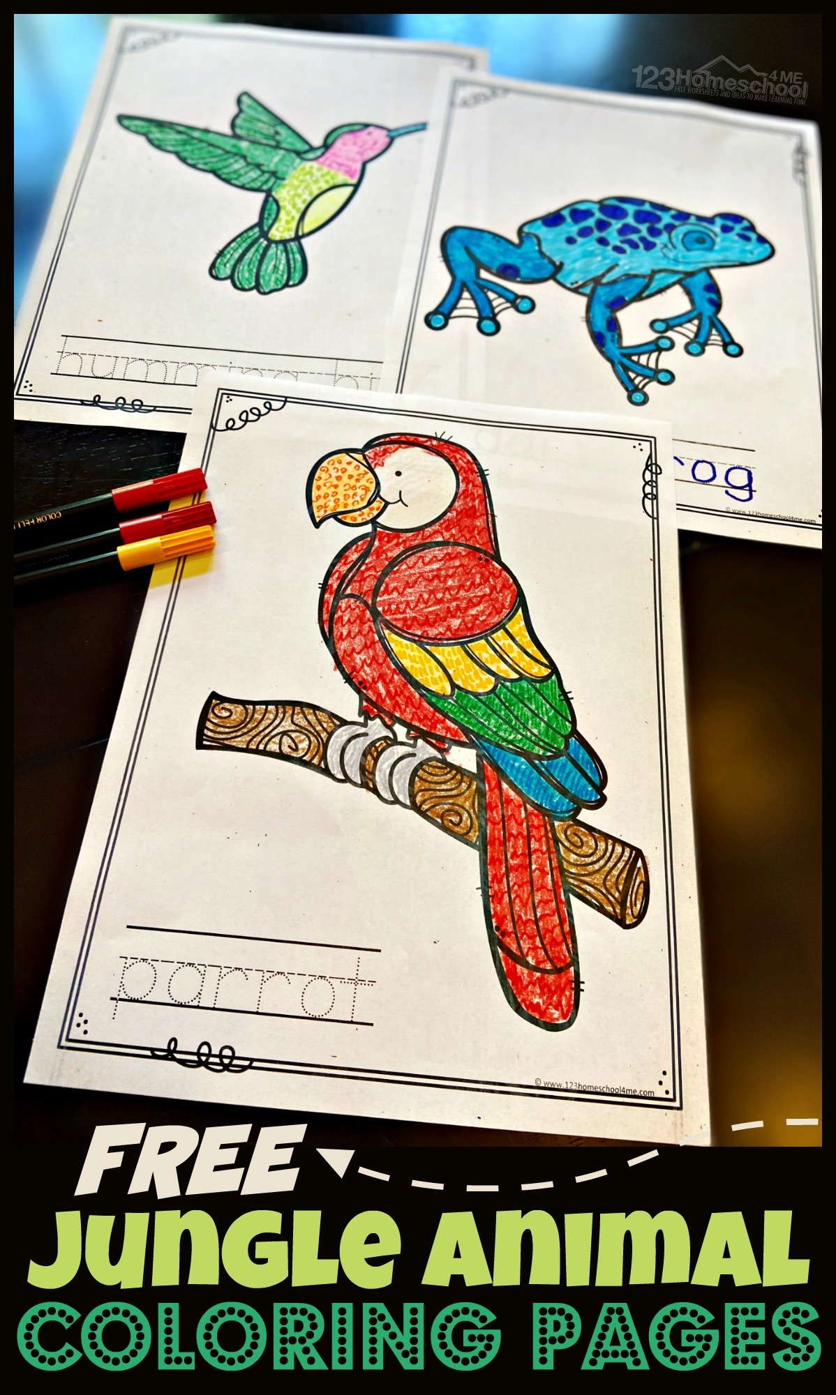 Ðfree free printable jungle animal coloring pages pdf