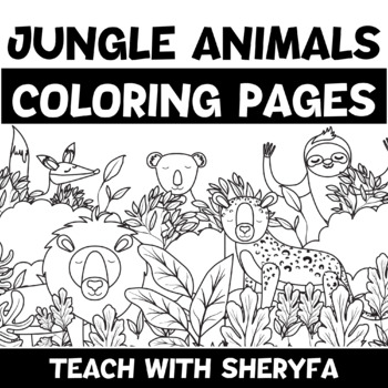Free jungle animals coloring pages printables pageeasy drawings