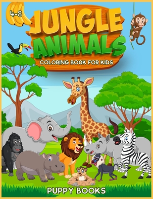 Jungle animals coloring book for kids