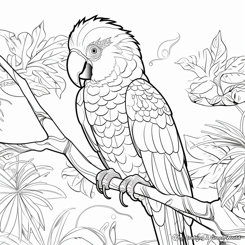 Jungle animal coloring pages