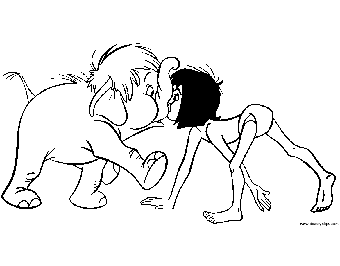Disneys the jungle book coloring pages