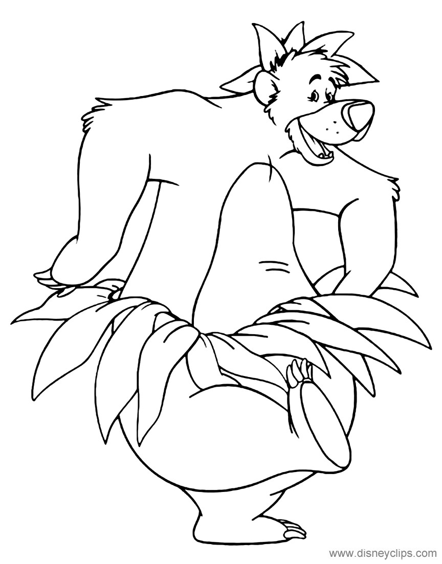 Disneys the jungle book coloring pages