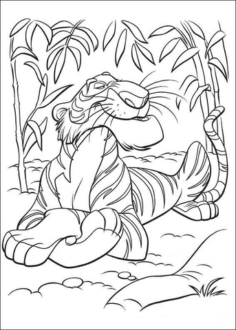 Shere khan coloring page free printable coloring pages