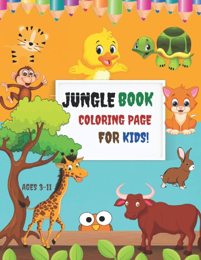 Jungle book loring page for kids ages