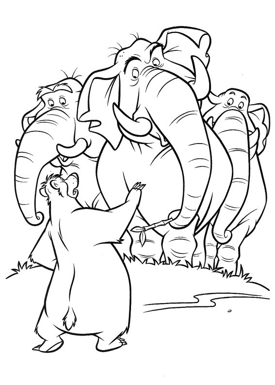 Jungle book coloring pages