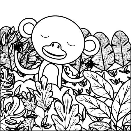 Jungle colouring book stock vector illustration and royalty free jungle colouring book clipart