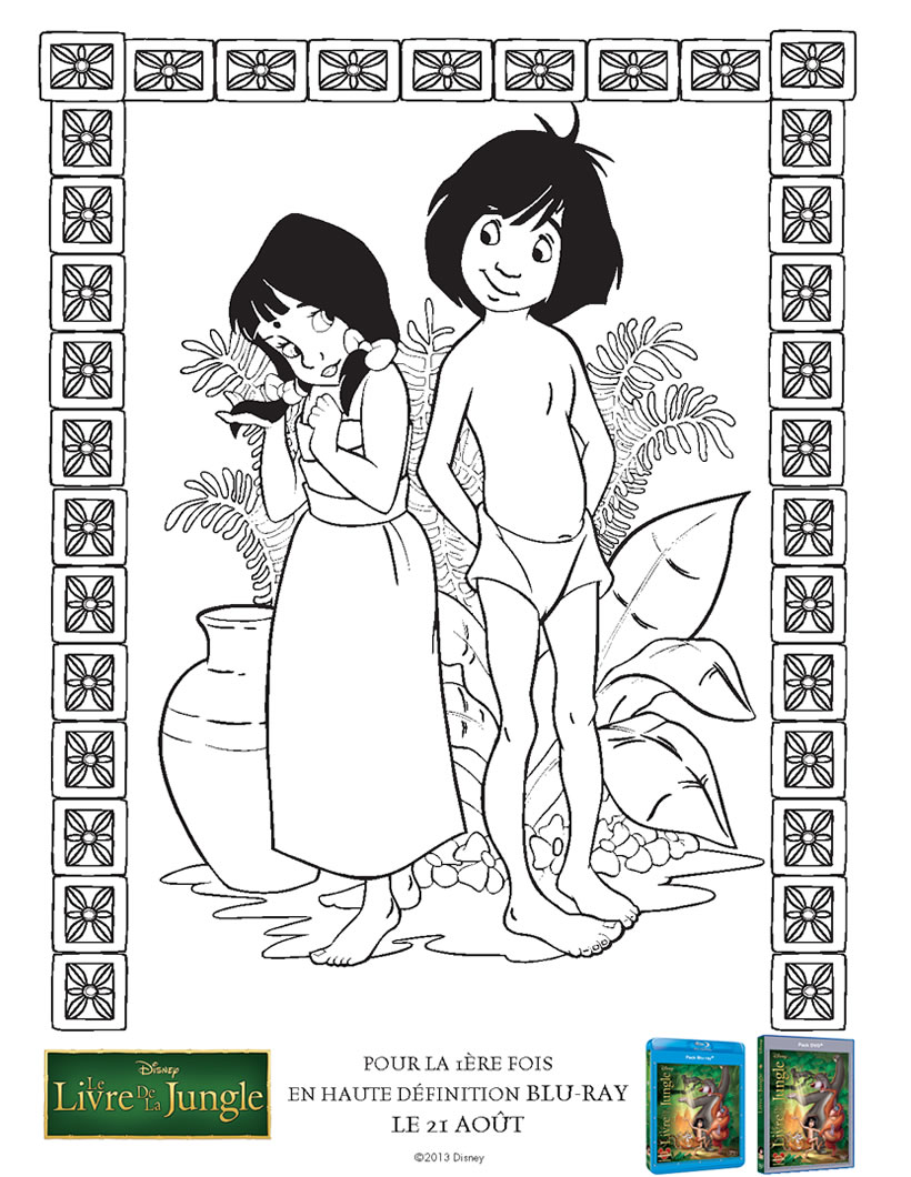 The jungle book coloring pages to download for free