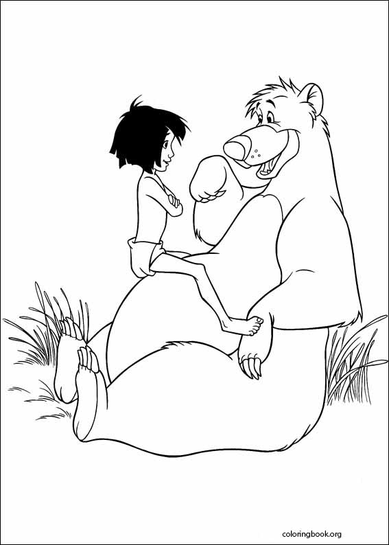 Jungle book coloring page