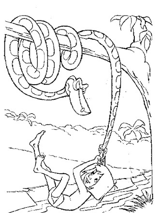 Jungle book coloring page