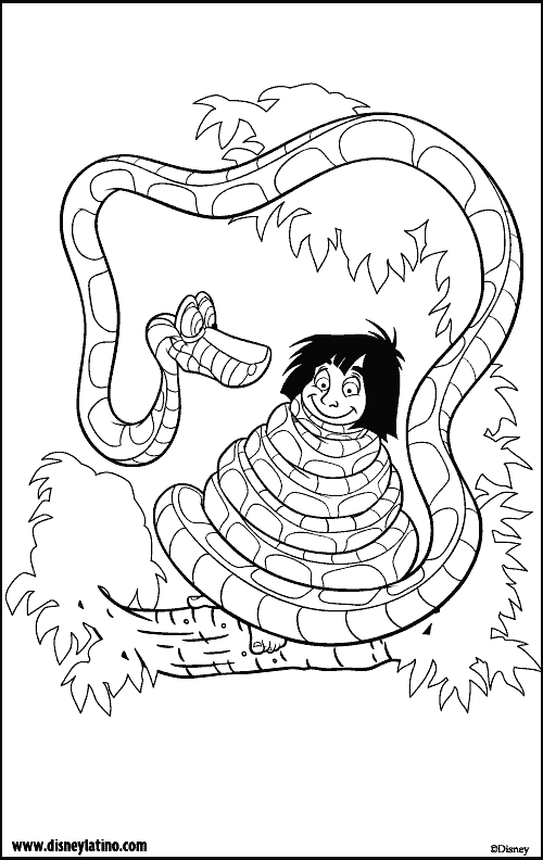 The jungle book coloring pages