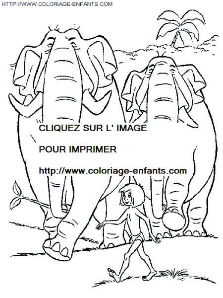 The jungle book coloring