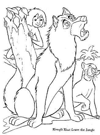 Jungle book coloring page