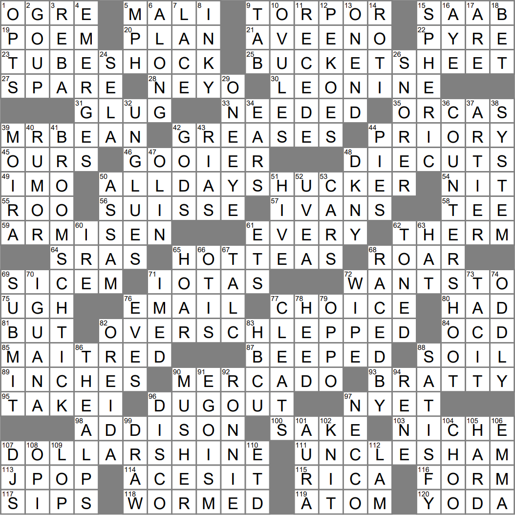 Like many a safari cat crossword clue archives