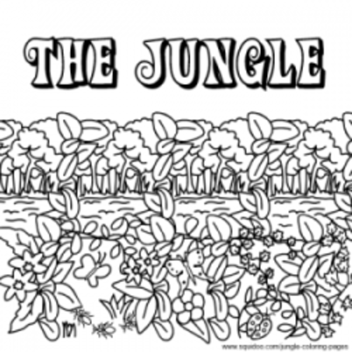 Jungle coloring pages