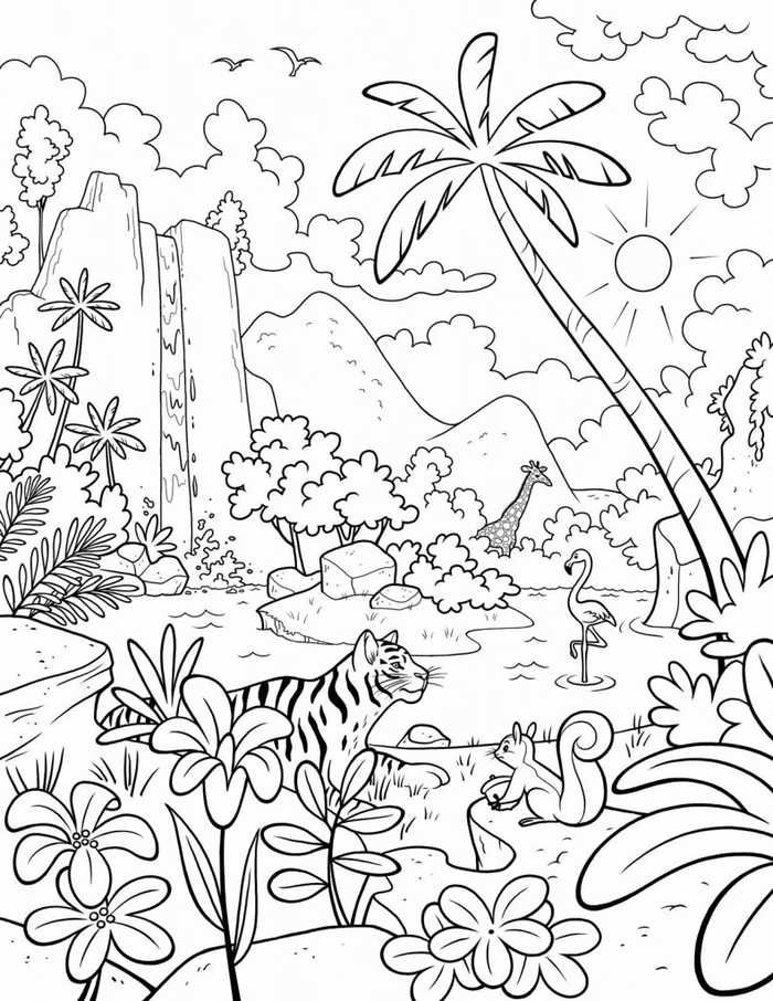 Creation coloring pages pdf for preschoolers