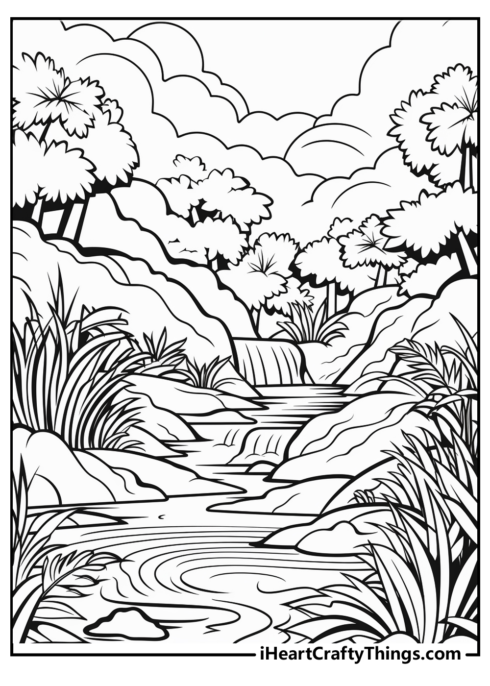 Printable jungle coloring pages updated