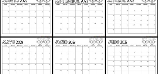Calendario â pãgina â imagenes educativas