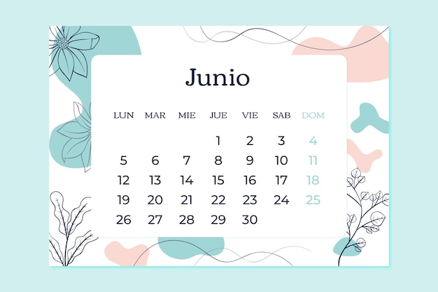 Cute calendar vectors illustrations for free download