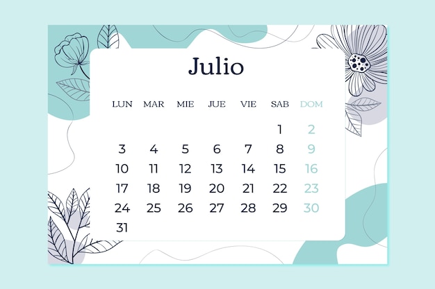 Imãgen de calendario junio