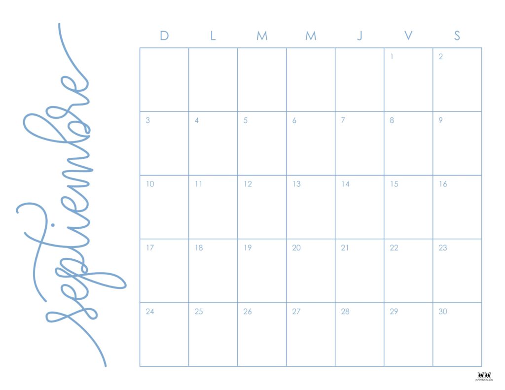 September calendars