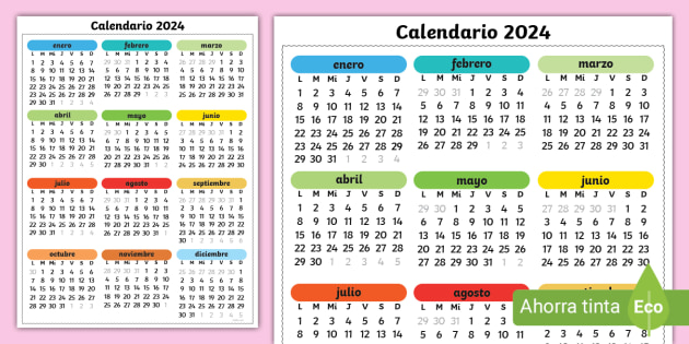Calendario vertical teacher made