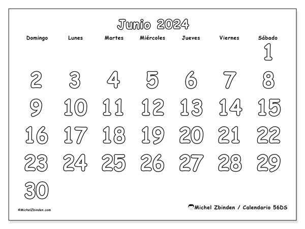 Calendario junio