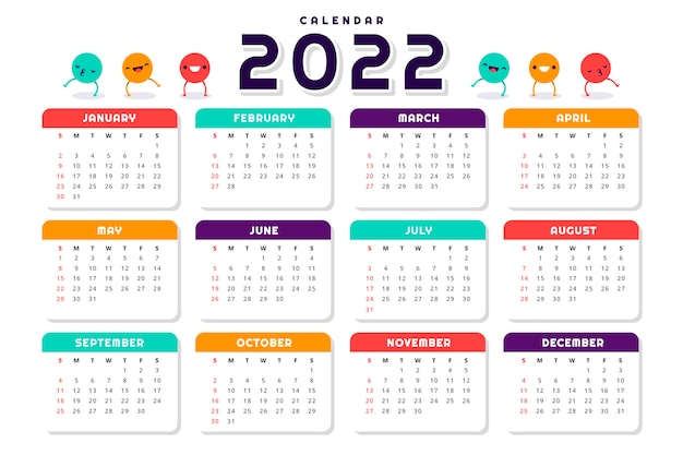 Calendario vectors illustrations for free download