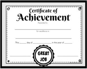 Free printable certificates for kids free printable certificates free printable certificate templates certificate of achievement template