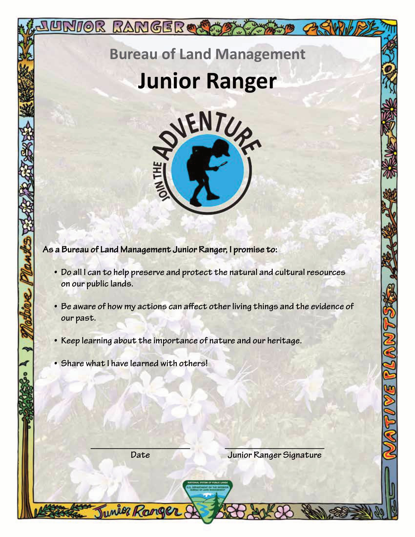 Junior ranger certificate free printable puzzle games