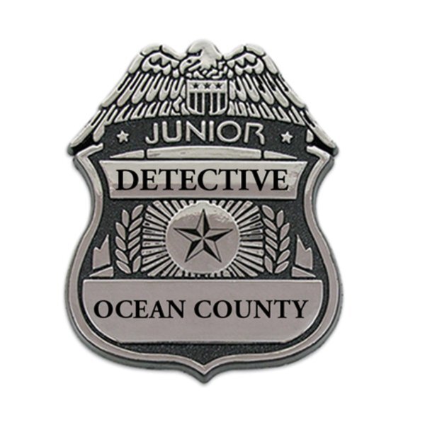 Junior detective badge clip backing custom foremost promotions