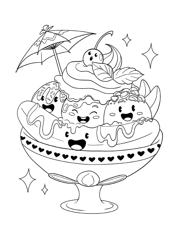 Color your cravings a junk food coloring book for kids ages