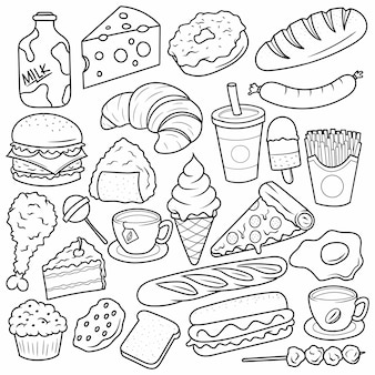Fast food coloring images