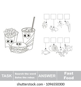 Educational puzzle game kids find hidden stock vector royalty free