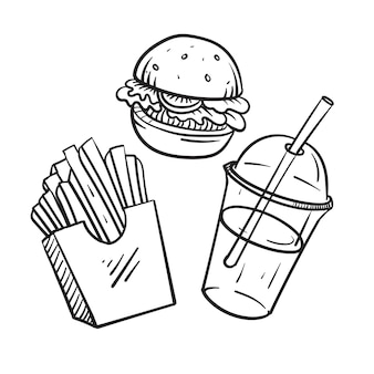 Fast food coloring images