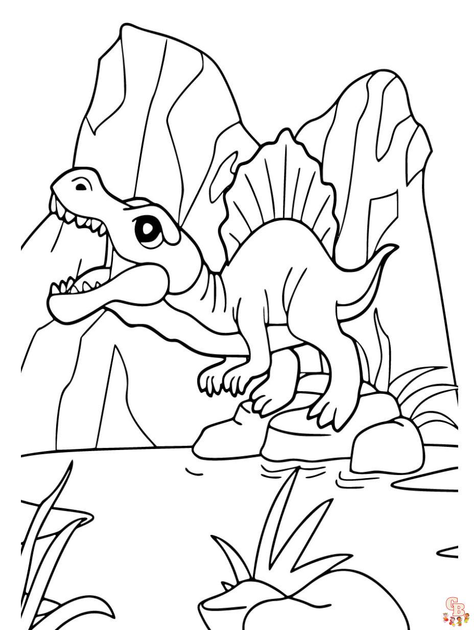 Explore the prehistoric world with free dinosaur coloring pages