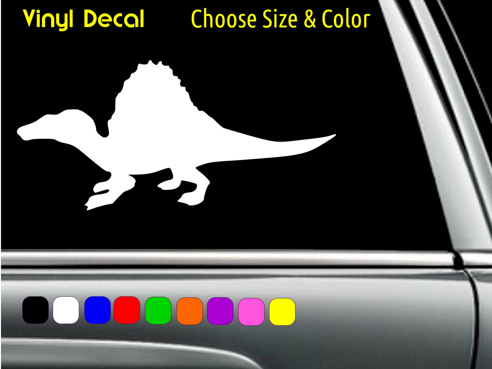 Spinosaurus jurassic park dinosaur decal laptop window sticker choose size color
