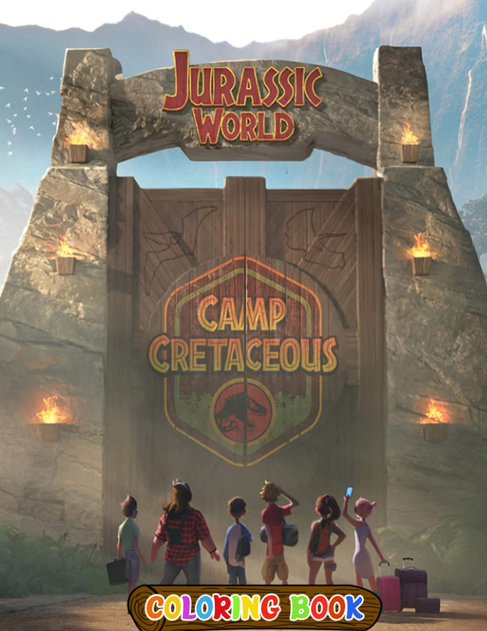 Jurassic world camp cretaceous coloring book coloring pages with high illustration for kids to relax and stress relieff it will be fun by dino lucsaur