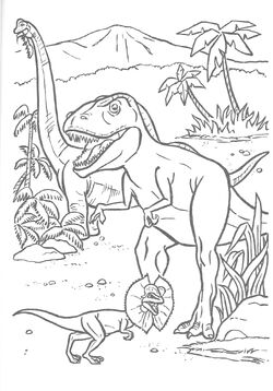 Jurassic park a coloring book jurassic park wiki