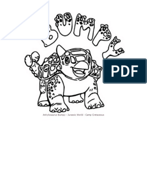 Coloring page jurassic world