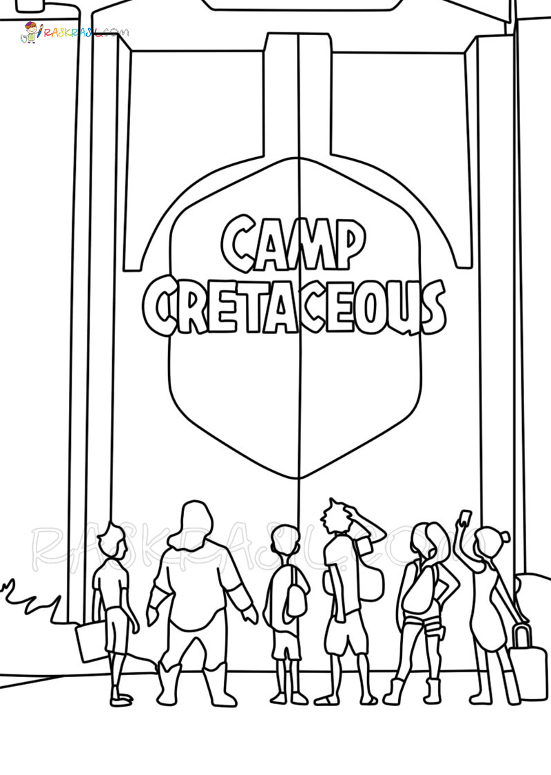 Cretaceous camp coloring pages new images free printable