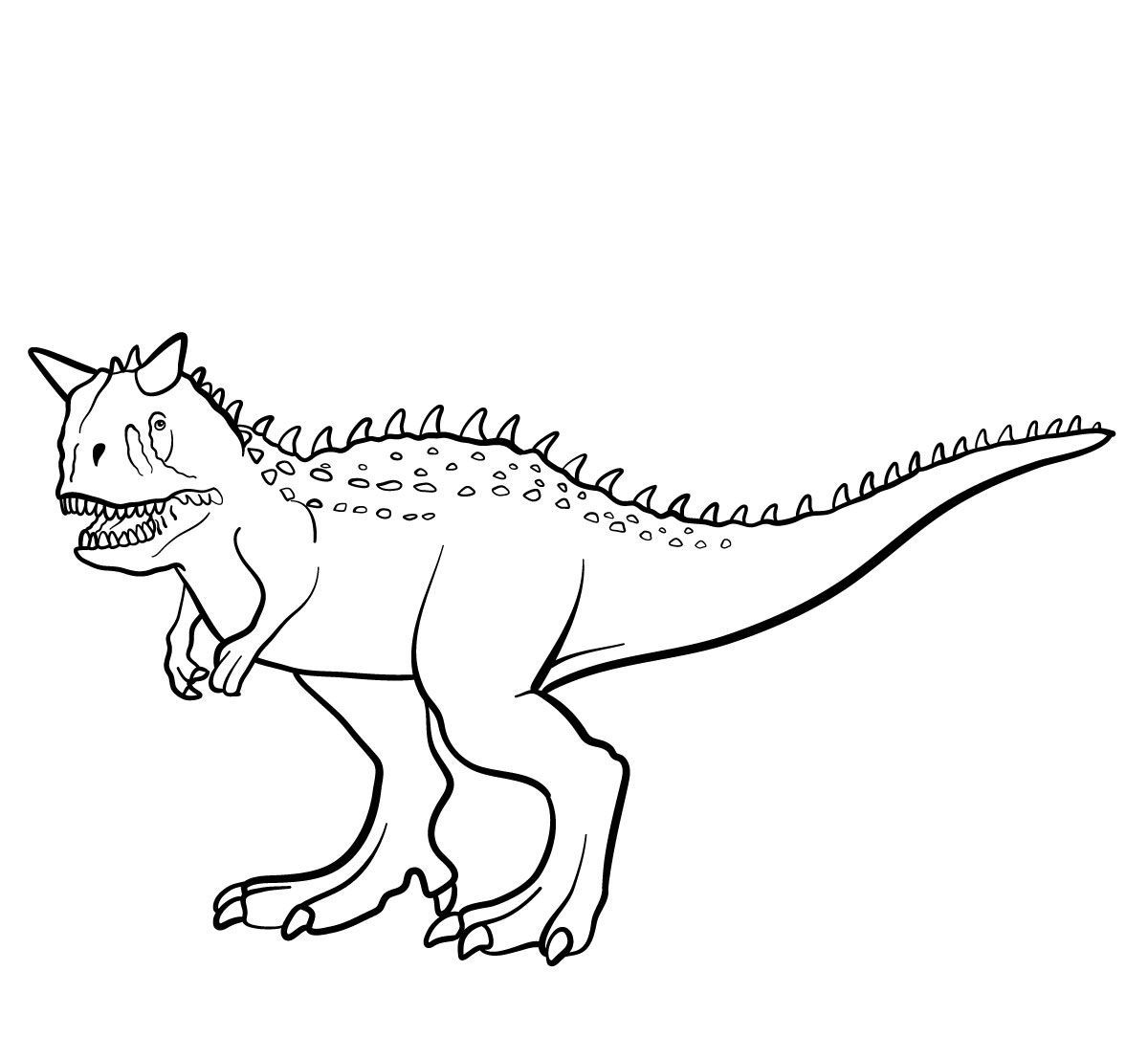 Free printable carnotaurus coloring pages pdf