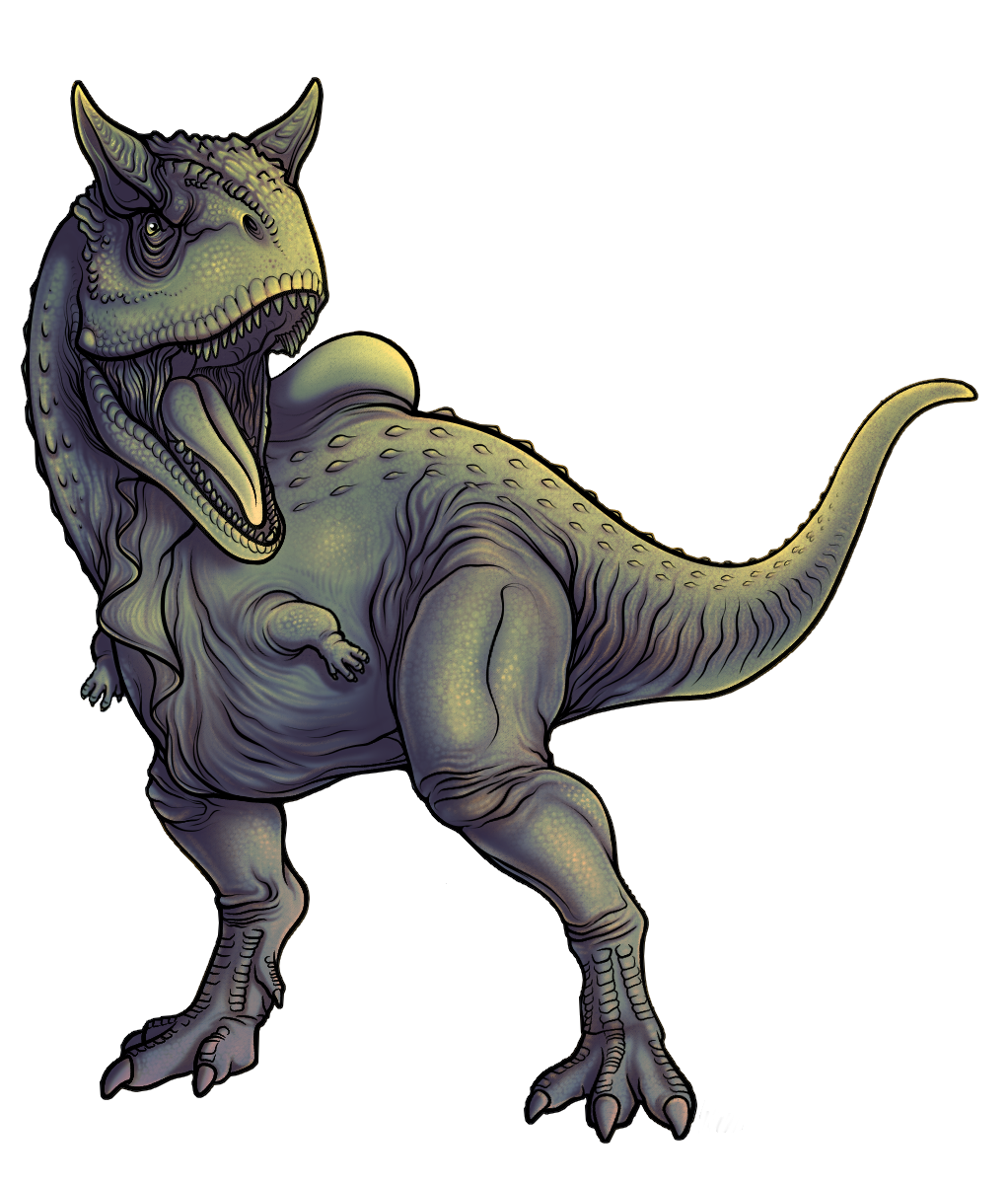 Carnotaurus coloring page