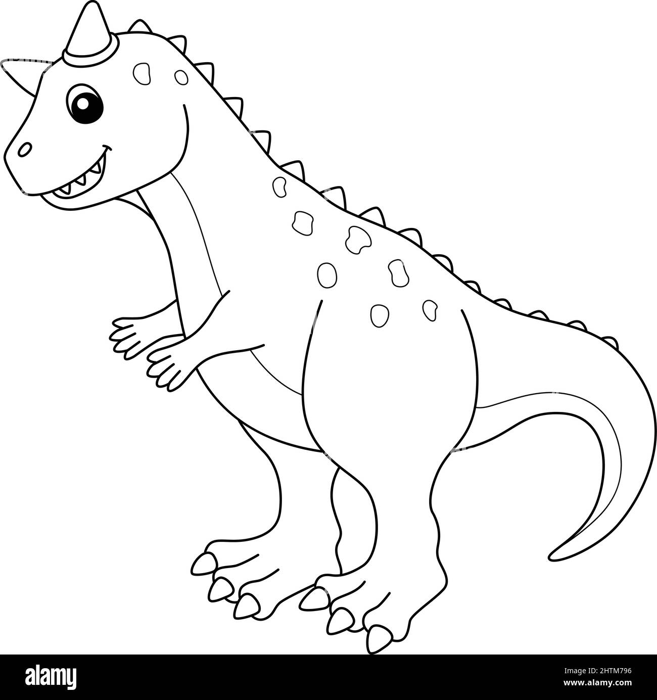 Carnotaurus dinosaur black and white stock photos images