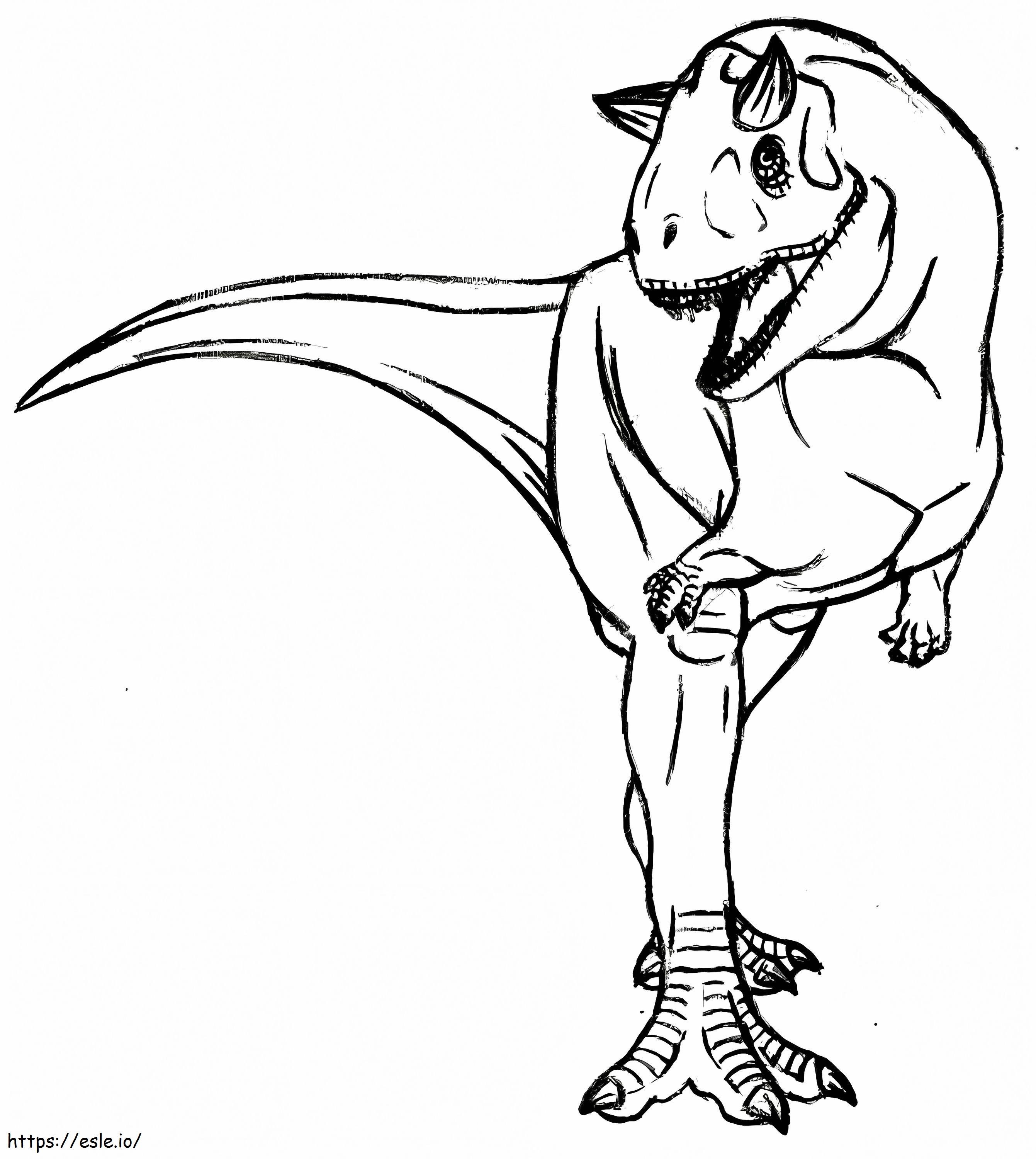 Carnotaurus coloring page