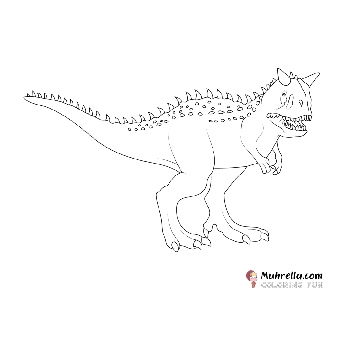 Carnotaurus coloring page